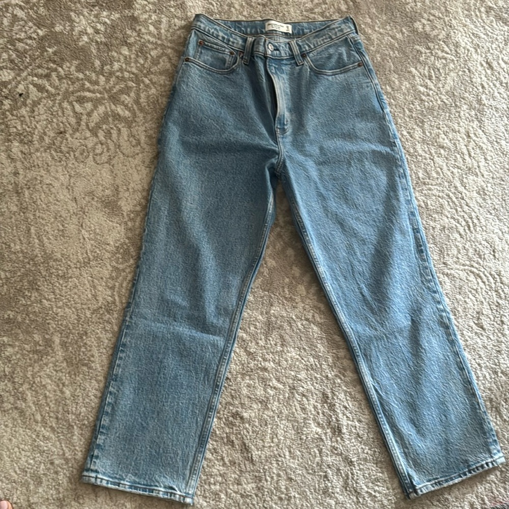 Abercrombie and fitch the 90s straight ultra high-rise jeans